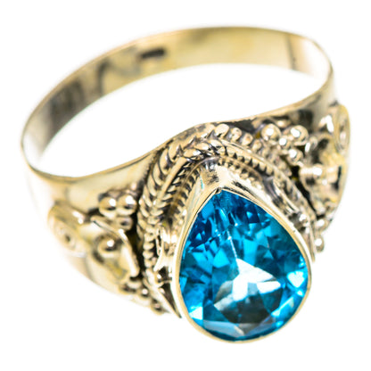 Swiss Blue Topaz Rings handcrafted by Ana Silver Co - RING124313 - Photo 2