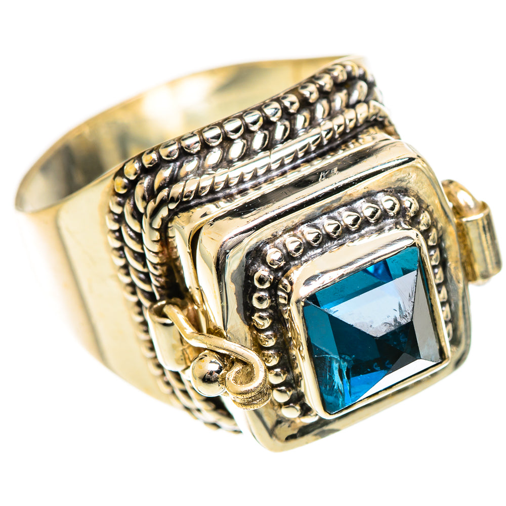 Swiss Blue Topaz Rings handcrafted by Ana Silver Co - RING124315 - Photo 2