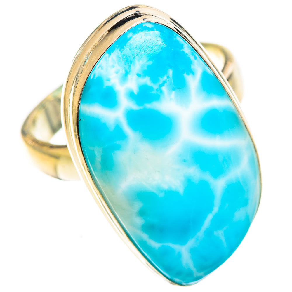 Larimar Rings handcrafted by Ana Silver Co - RING124338 - Photo 2