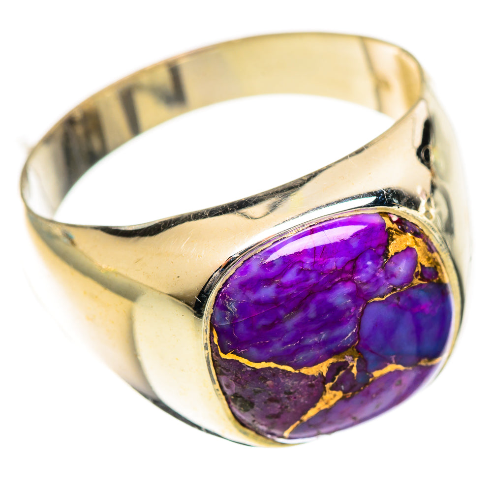 Purple Copper Composite Turquoise Rings handcrafted by Ana Silver Co - RING124341 - Photo 2
