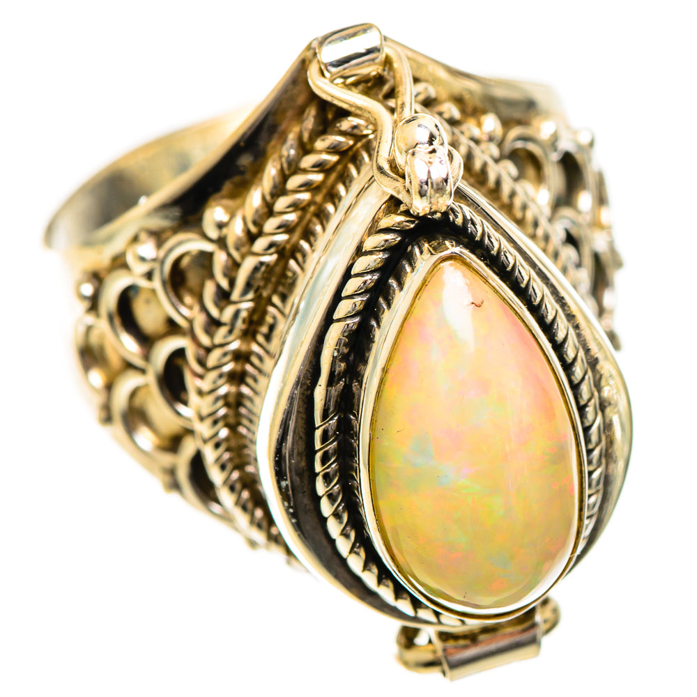 Ethiopian Opal Rings handcrafted by Ana Silver Co - RING124347 - Photo 2