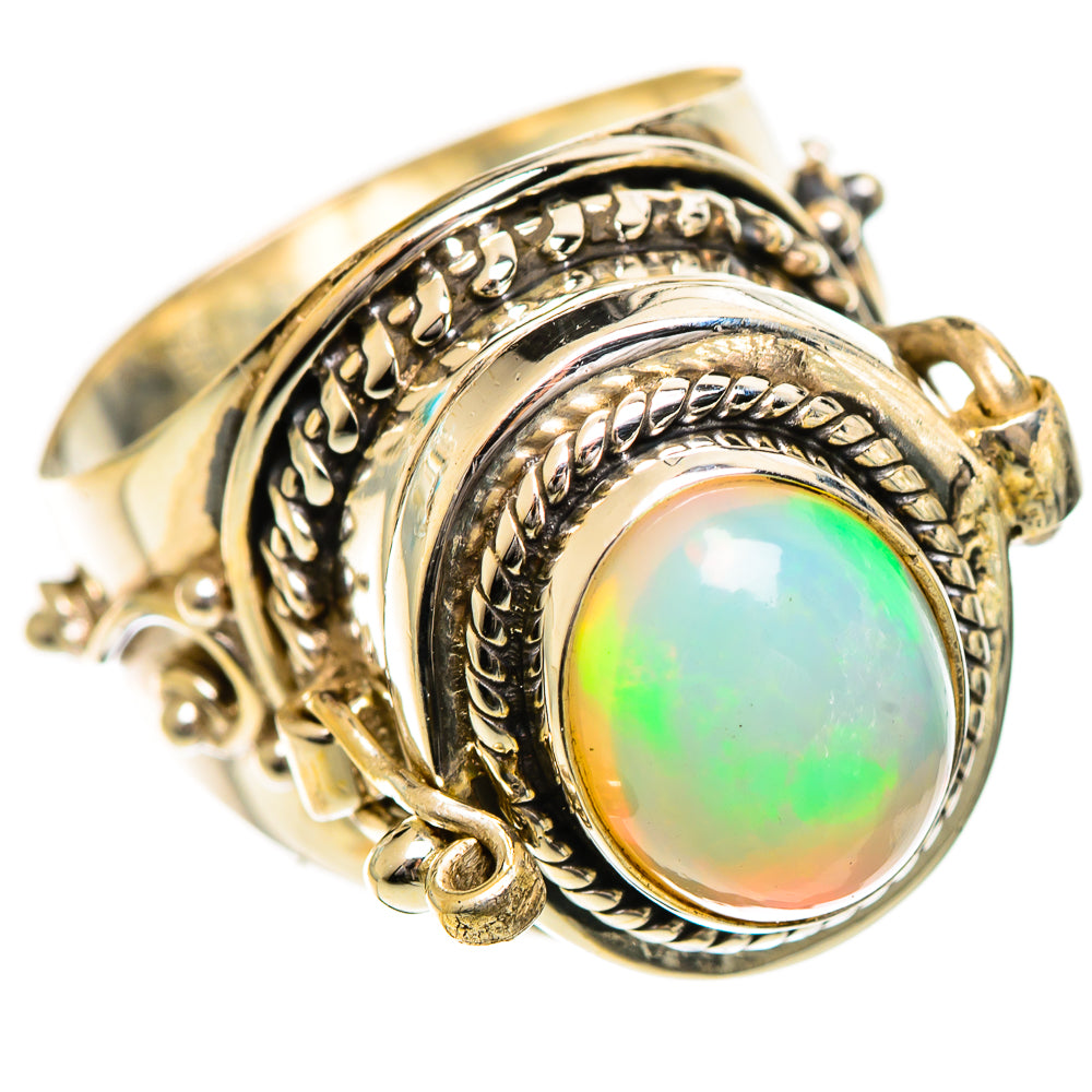 Ethiopian Opal Rings handcrafted by Ana Silver Co - RING124348 - Photo 2