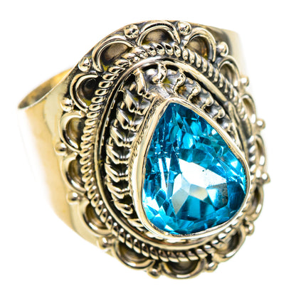 Swiss Blue Topaz Rings handcrafted by Ana Silver Co - RING124354 - Photo 2