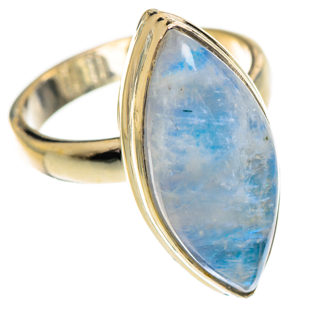 Rainbow Moonstone Rings handcrafted by Ana Silver Co - RING124357 - Photo 2