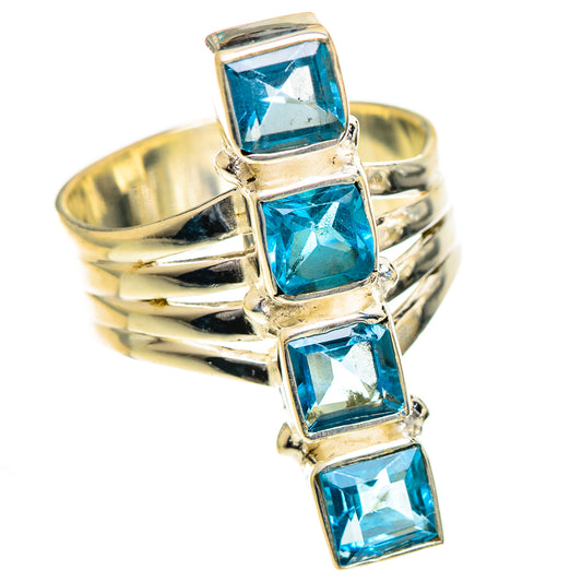 Swiss Blue Topaz Rings handcrafted by Ana Silver Co - RING124358 - Photo 2