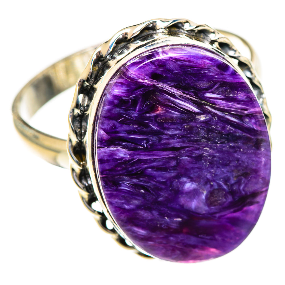 Charoite Rings handcrafted by Ana Silver Co - RING124360 - Photo 2