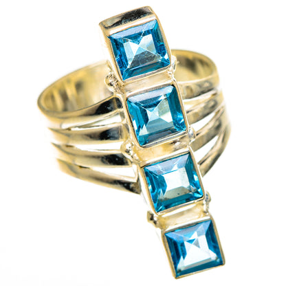 Swiss Blue Topaz Rings handcrafted by Ana Silver Co - RING124368 - Photo 2