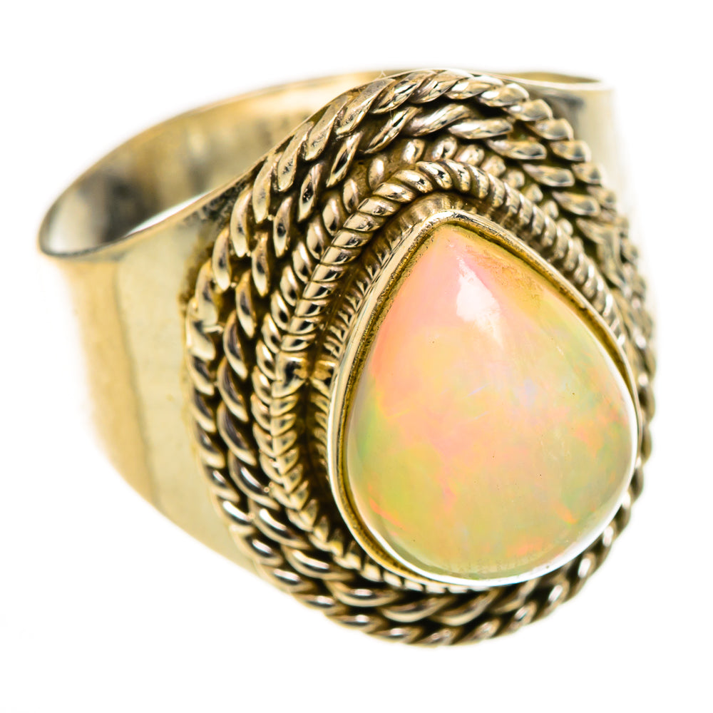 Ethiopian Opal Rings handcrafted by Ana Silver Co - RING124381 - Photo 2