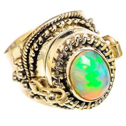 Ethiopian Opal Rings handcrafted by Ana Silver Co - RING124383 - Photo 2