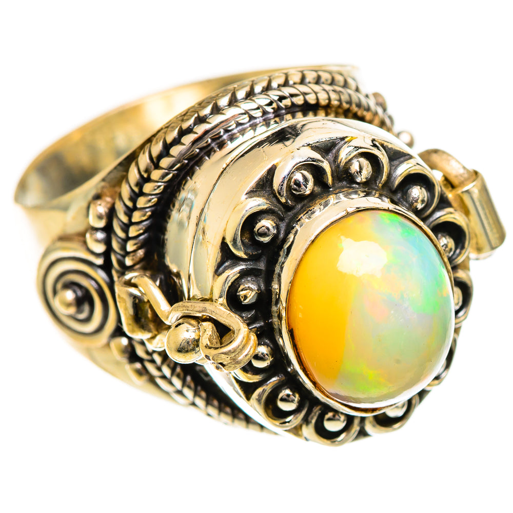 Ethiopian Opal Rings handcrafted by Ana Silver Co - RING124391 - Photo 2