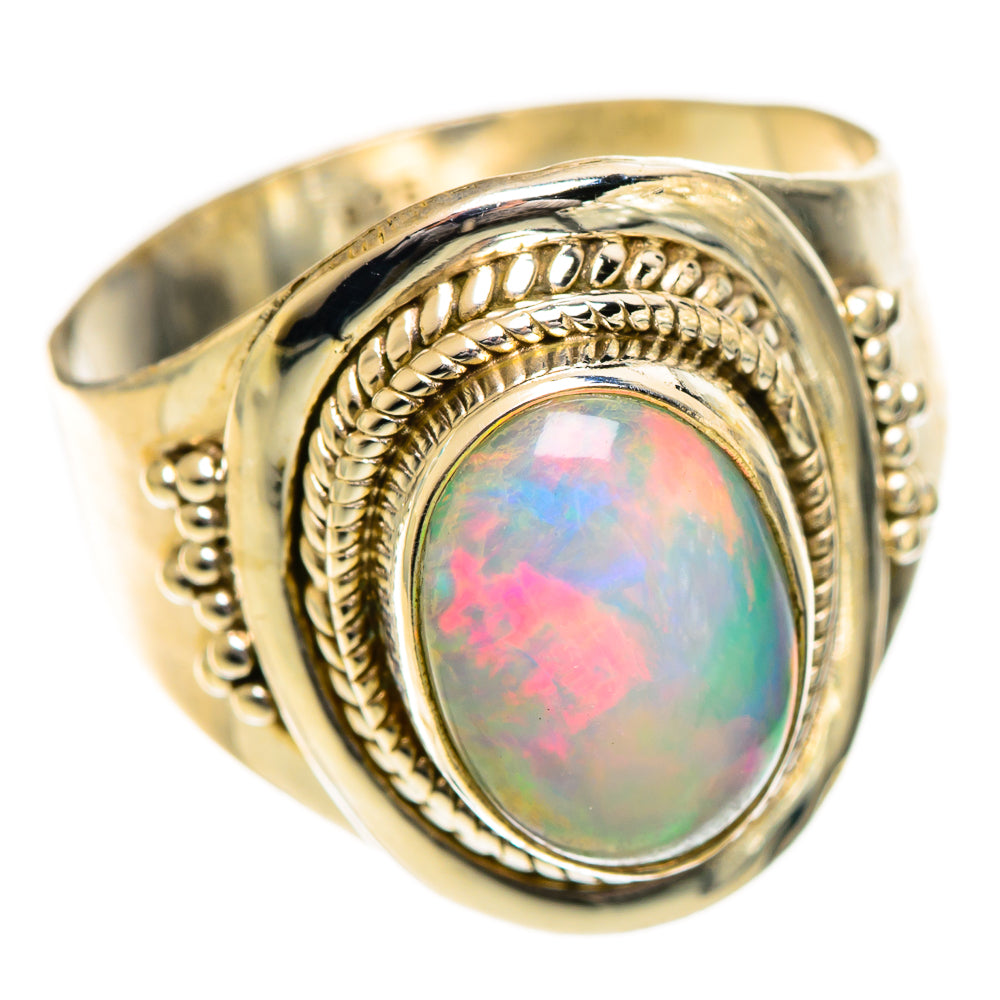 Ethiopian Opal Rings handcrafted by Ana Silver Co - RING124393 - Photo 2