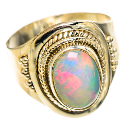 Ethiopian Opal Rings handcrafted by Ana Silver Co - RING124393 - Photo 2