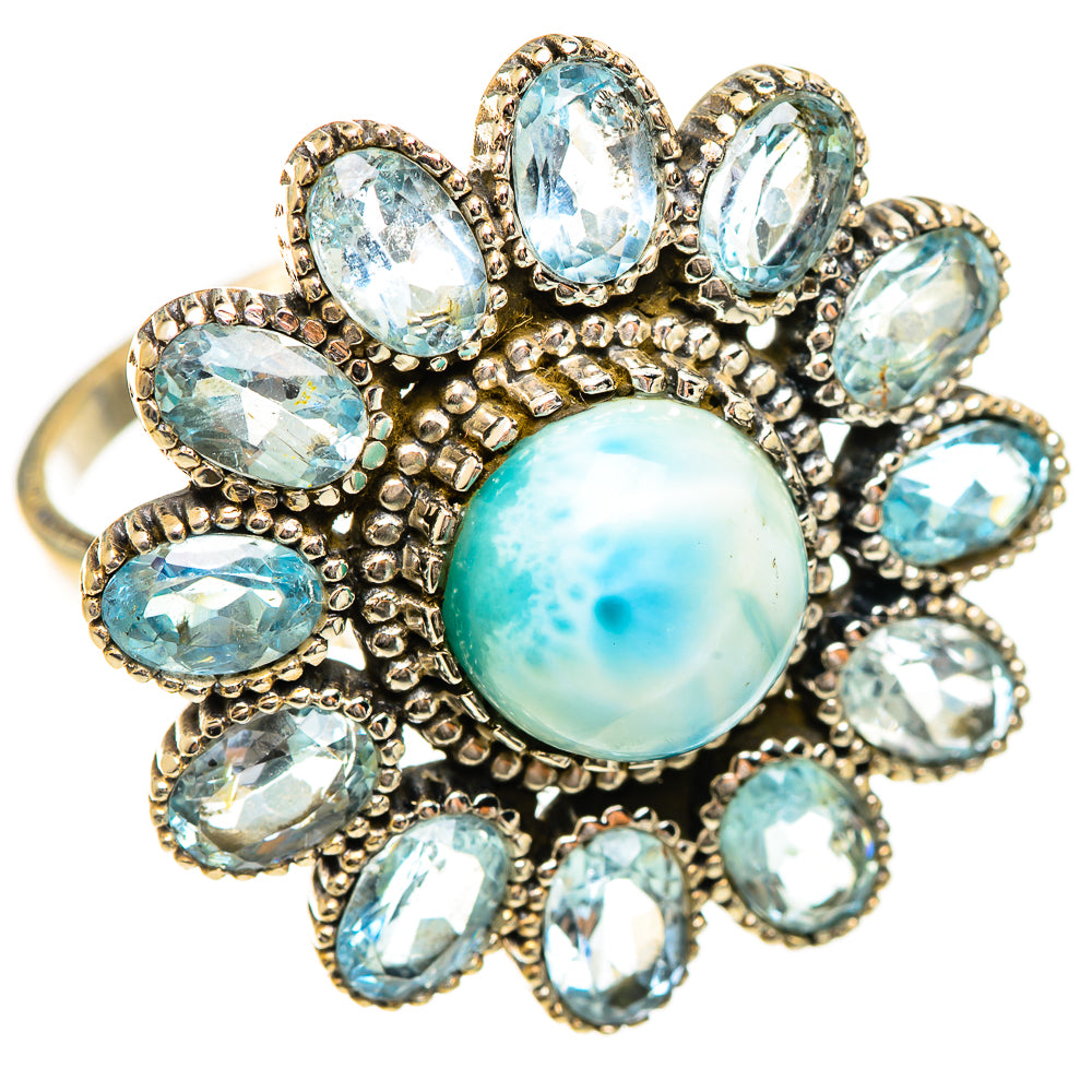 Larimar Rings handcrafted by Ana Silver Co - RING124400 - Photo 2