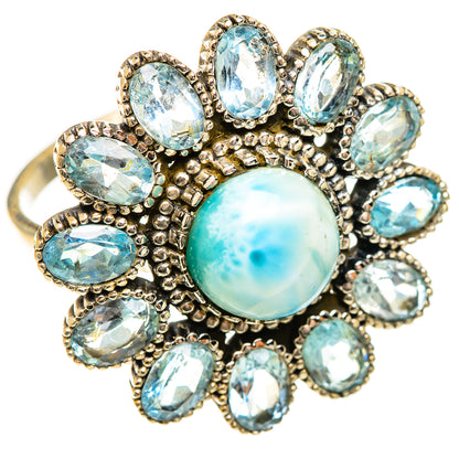 Larimar Rings handcrafted by Ana Silver Co - RING124400 - Photo 2