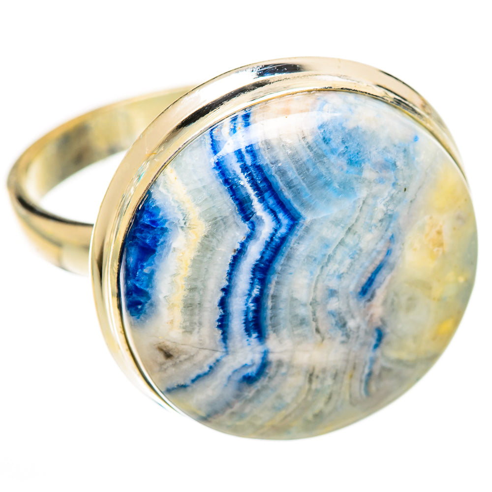 Blue Scheelite Rings handcrafted by Ana Silver Co - RING124401 - Photo 2