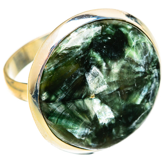Seraphinite Rings handcrafted by Ana Silver Co - RING124406 - Photo 2