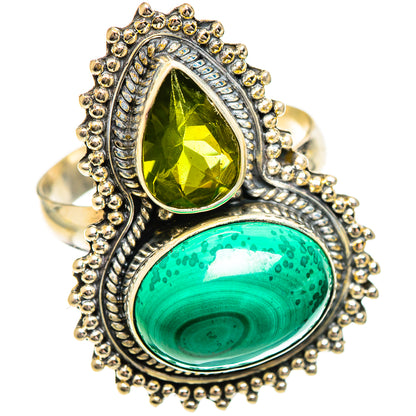 Malachite Rings handcrafted by Ana Silver Co - RING124407 - Photo 2