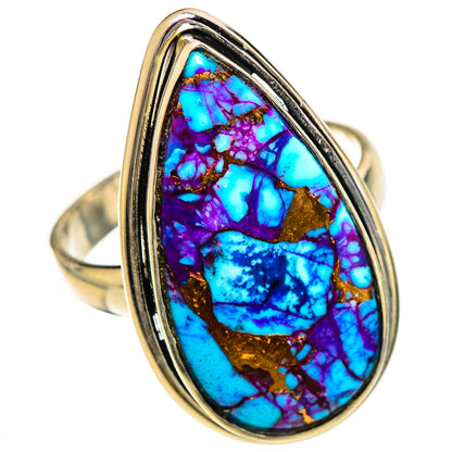 Purple Copper Composite Turquoise Rings handcrafted by Ana Silver Co - RING124438 - Photo 2