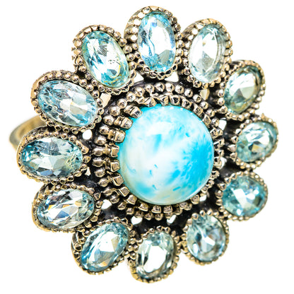 Larimar Rings handcrafted by Ana Silver Co - RING124453 - Photo 2