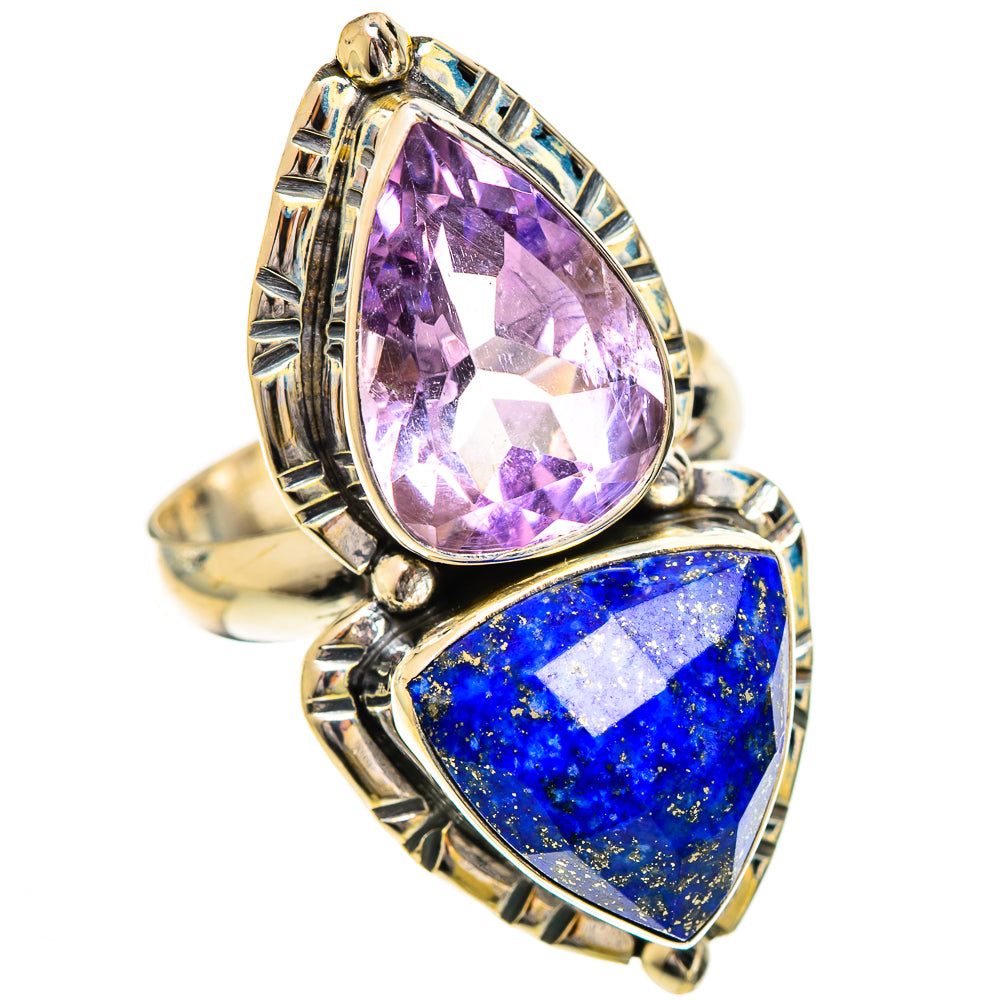 Lapis Lazuli Rings handcrafted by Ana Silver Co - RING124458 - Photo 2