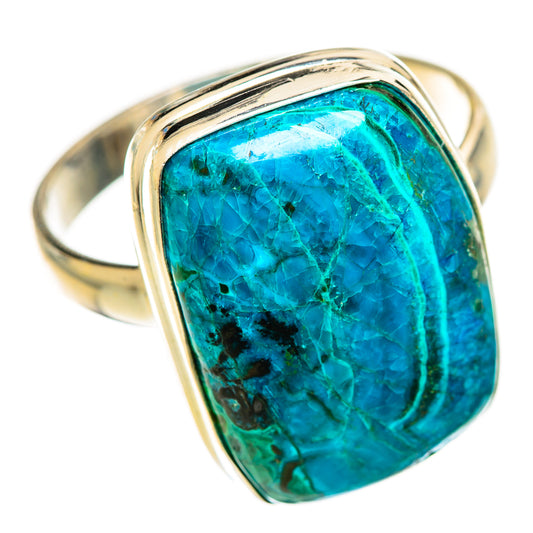 Chrysocolla Rings handcrafted by Ana Silver Co - RING124471 - Photo 2