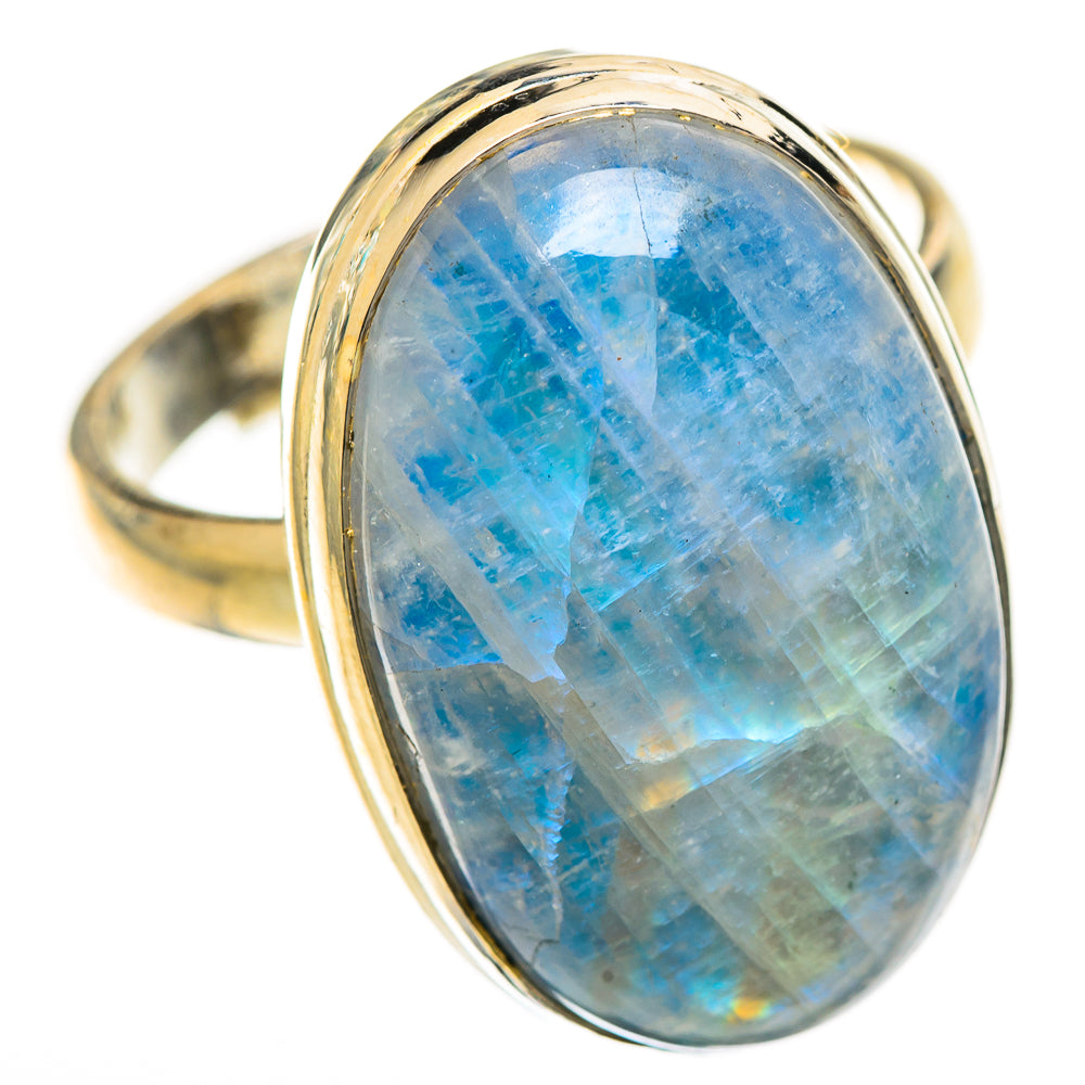 Rainbow Moonstone Rings handcrafted by Ana Silver Co - RING124492 - Photo 2