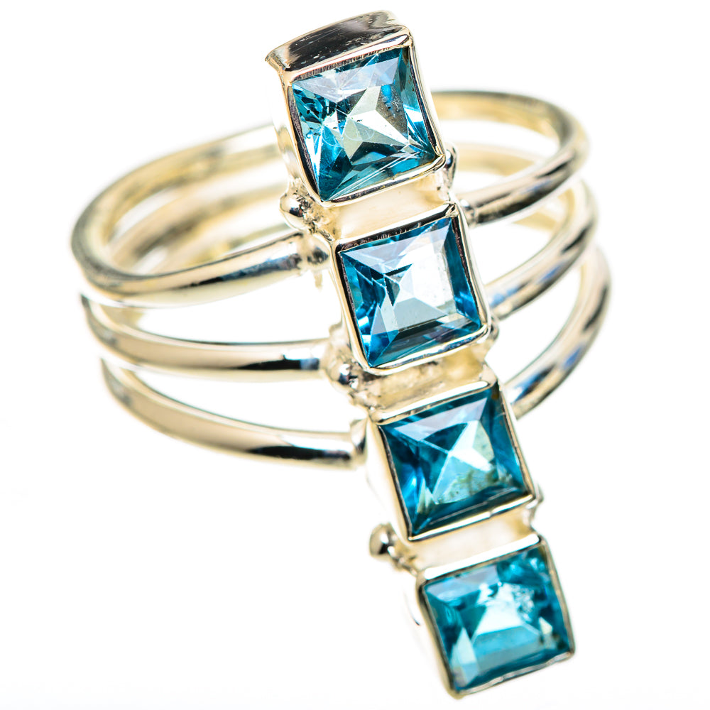 Swiss Blue Topaz Rings handcrafted by Ana Silver Co - RING124506 - Photo 2