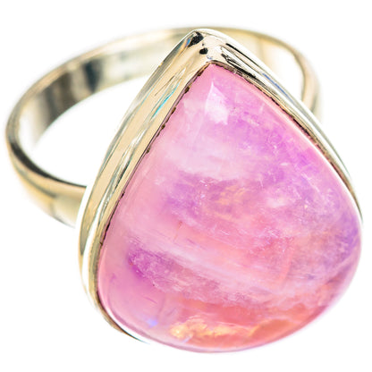 Pink Moonstone Rings handcrafted by Ana Silver Co - RING124513 - Photo 2