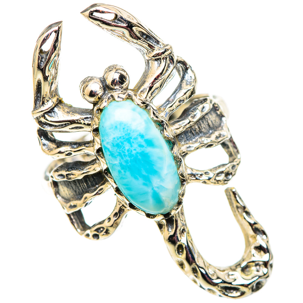 Larimar Rings handcrafted by Ana Silver Co - RING124531 - Photo 2