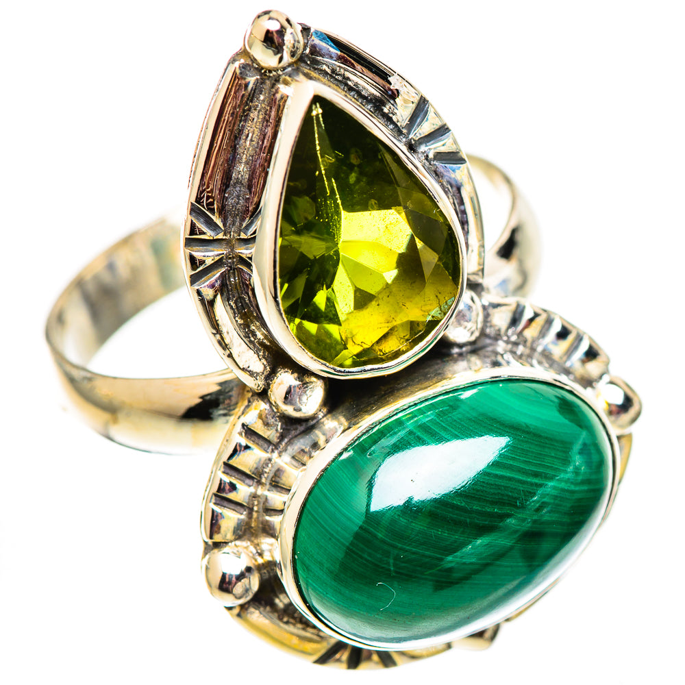 Malachite Rings handcrafted by Ana Silver Co - RING124534 - Photo 2
