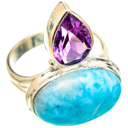 Larimar Rings handcrafted by Ana Silver Co - RING124547 - Photo 2
