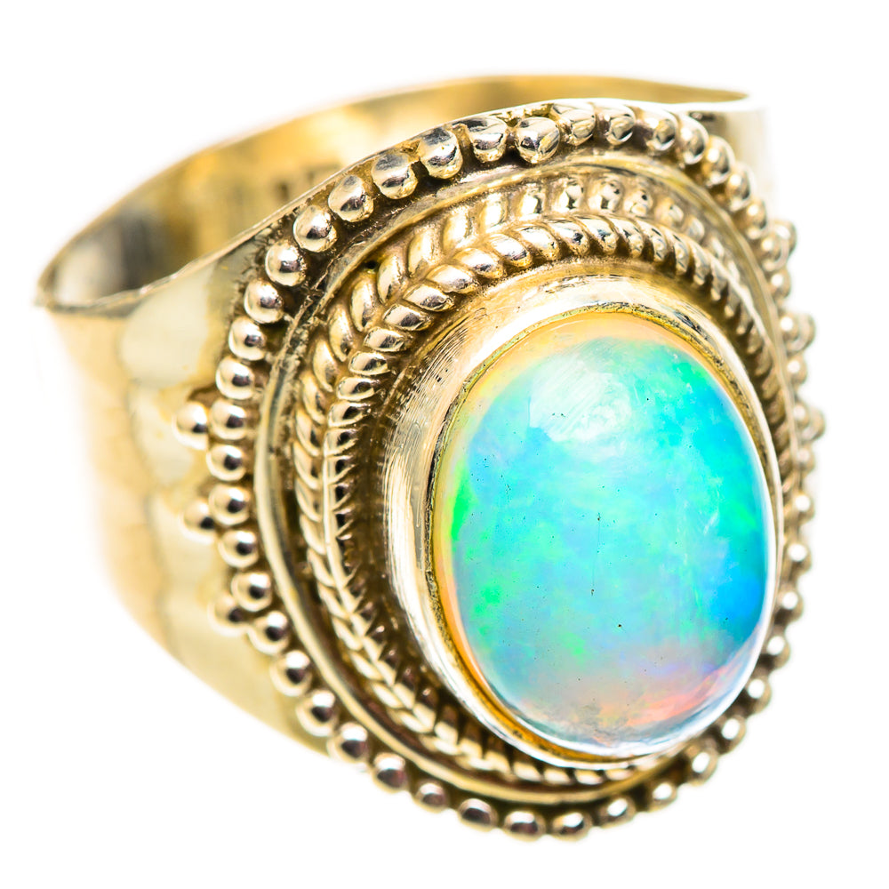 Ethiopian Opal Rings handcrafted by Ana Silver Co - RING124548 - Photo 2