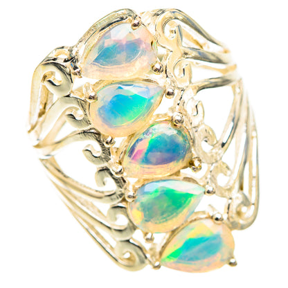 Ethiopian Opal Rings handcrafted by Ana Silver Co - RING124549 - Photo 2
