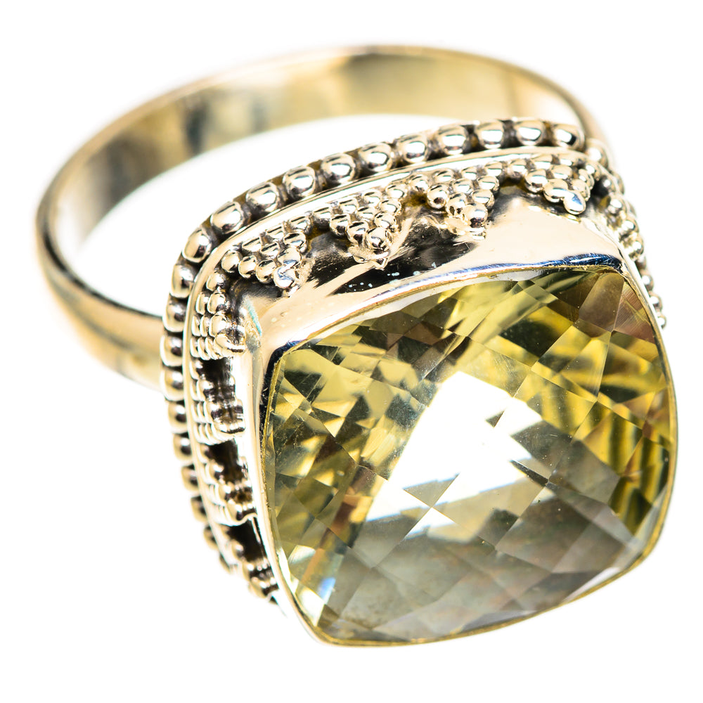 Green Amethyst Rings handcrafted by Ana Silver Co - RING124550 - Photo 2