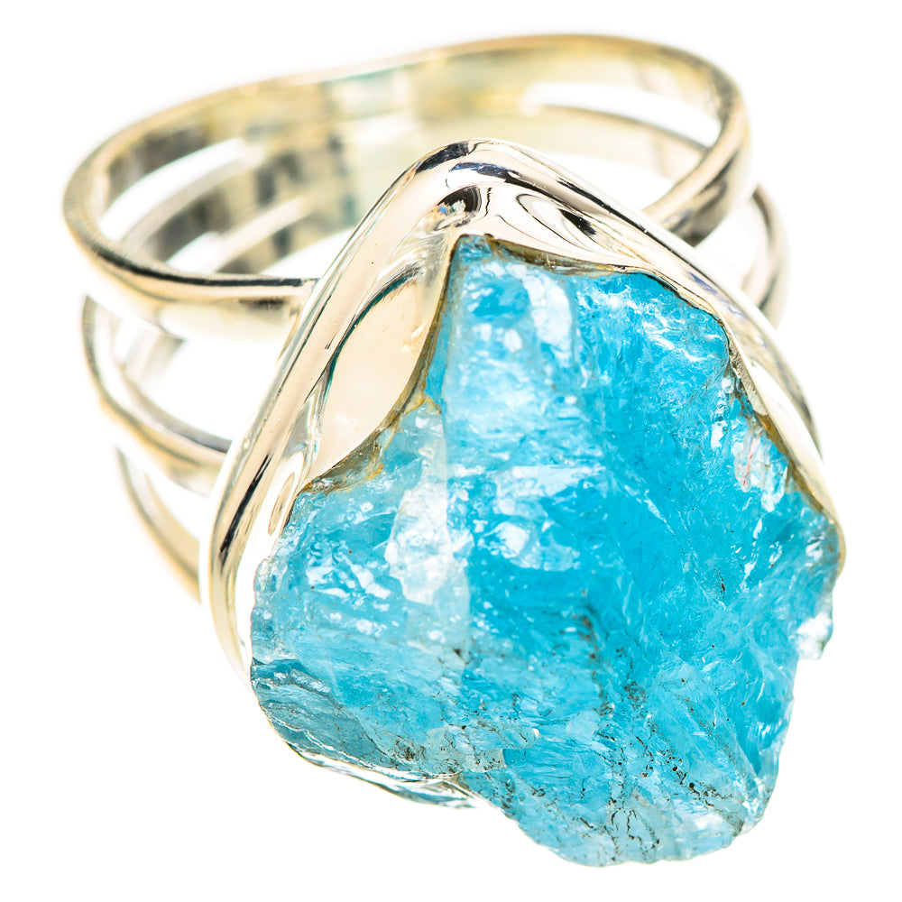 Aquamarine Rings handcrafted by Ana Silver Co - RING124558 - Photo 2