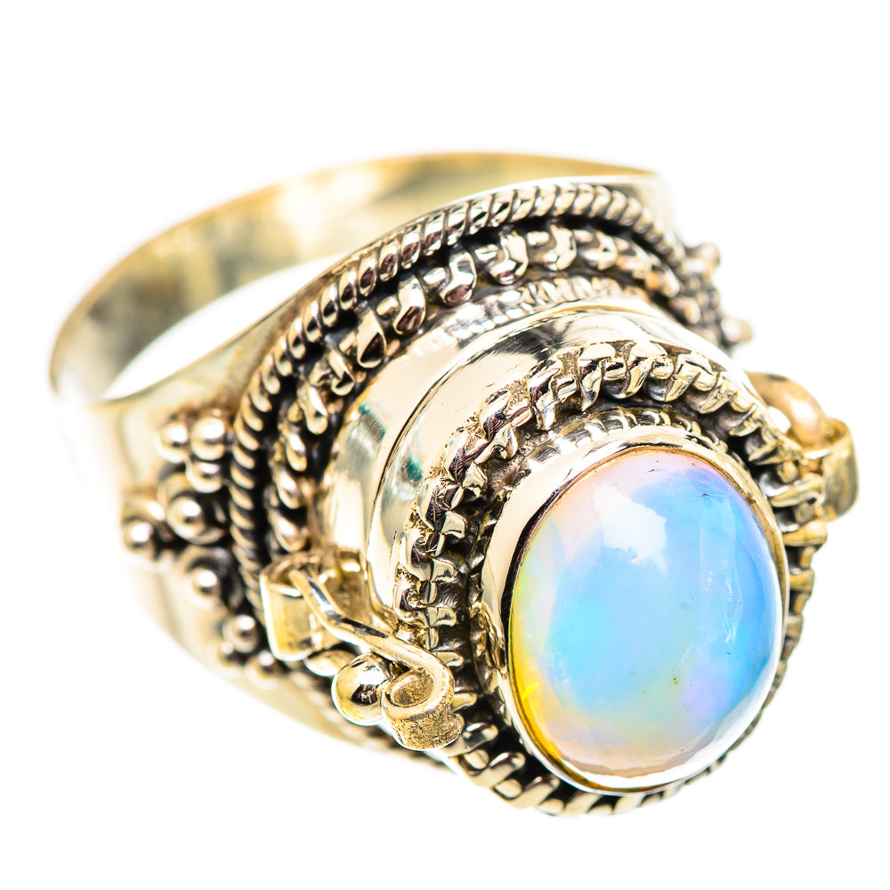 Ethiopian Opal Rings handcrafted by Ana Silver Co - RING124574 - Photo 2
