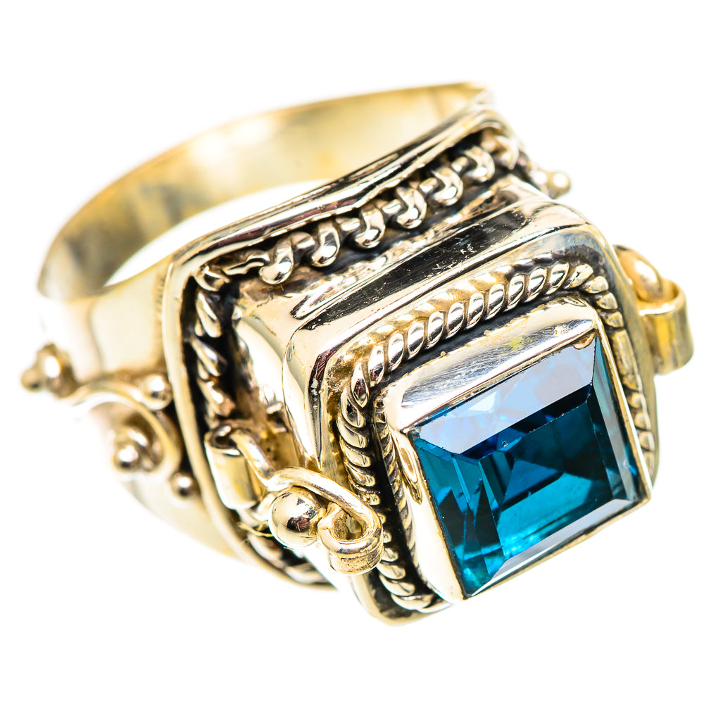 Swiss Blue Topaz Rings handcrafted by Ana Silver Co - RING124584 - Photo 2