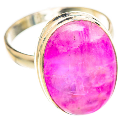 Pink Moonstone Rings handcrafted by Ana Silver Co - RING124588 - Photo 2
