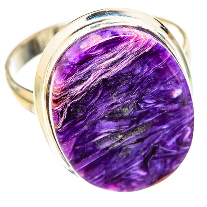 Charoite Rings handcrafted by Ana Silver Co - RING124613 - Photo 2