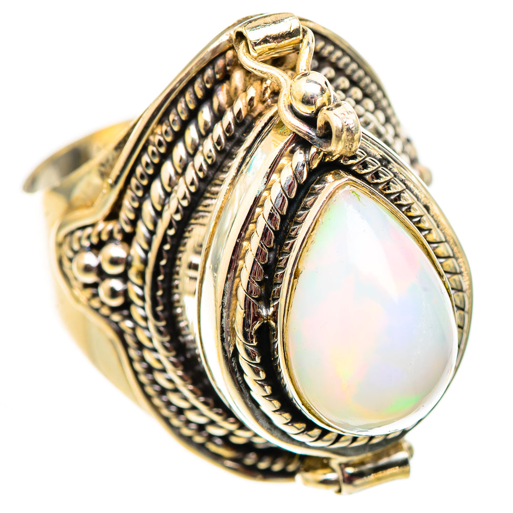 Ethiopian Opal Rings handcrafted by Ana Silver Co - RING124619 - Photo 2