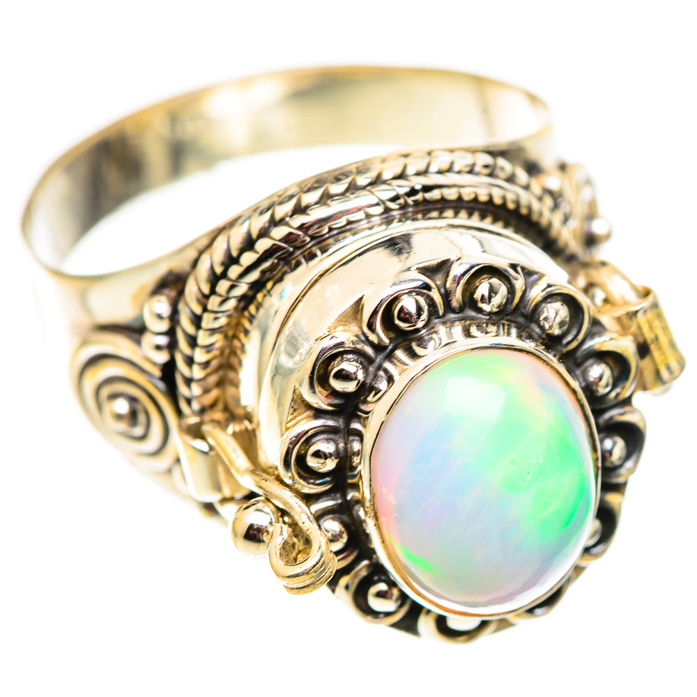 Ethiopian Opal Rings handcrafted by Ana Silver Co - RING124620 - Photo 2