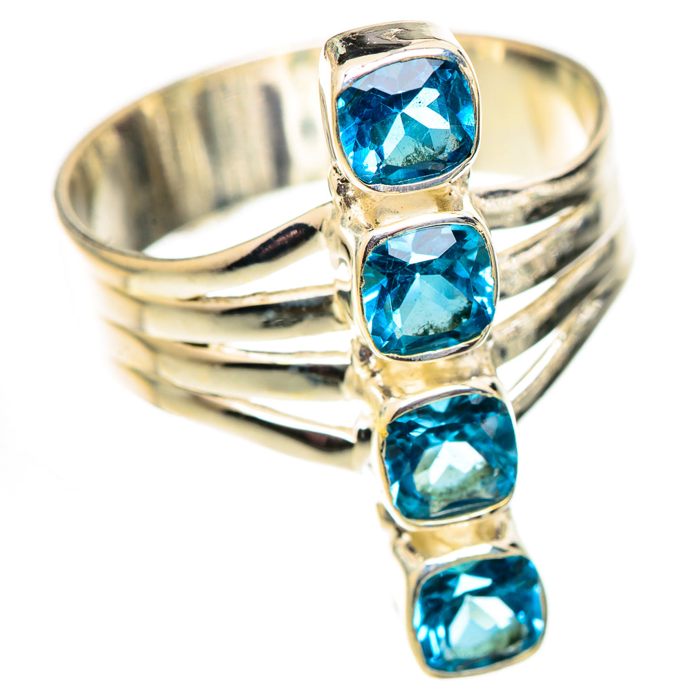 Swiss Blue Topaz Rings handcrafted by Ana Silver Co - RING124625 - Photo 2