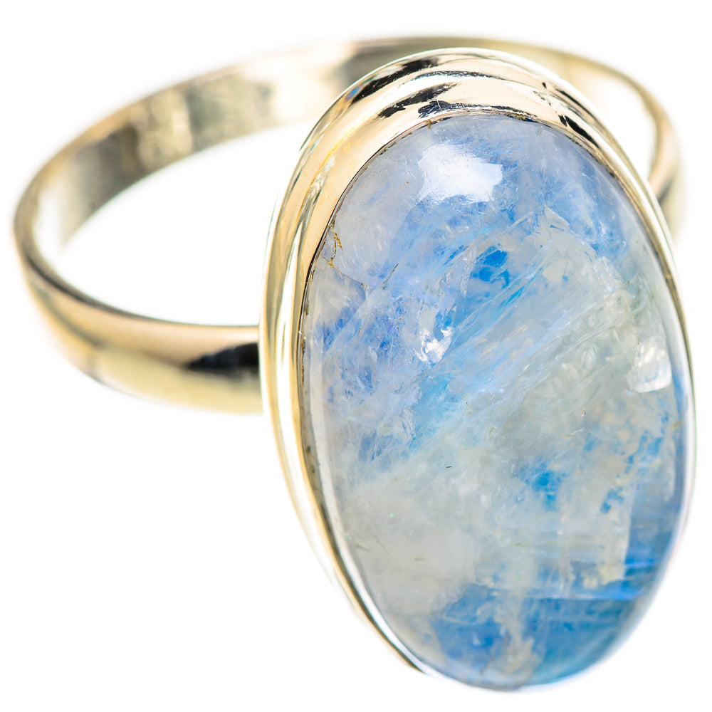 Rainbow Moonstone Rings handcrafted by Ana Silver Co - RING124627 - Photo 2