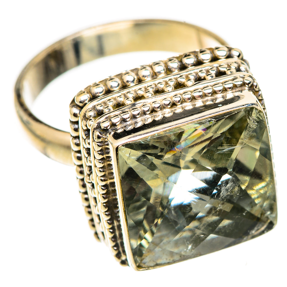 Green Amethyst Rings handcrafted by Ana Silver Co - RING124631 - Photo 2