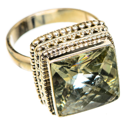 Green Amethyst Rings handcrafted by Ana Silver Co - RING124631 - Photo 2