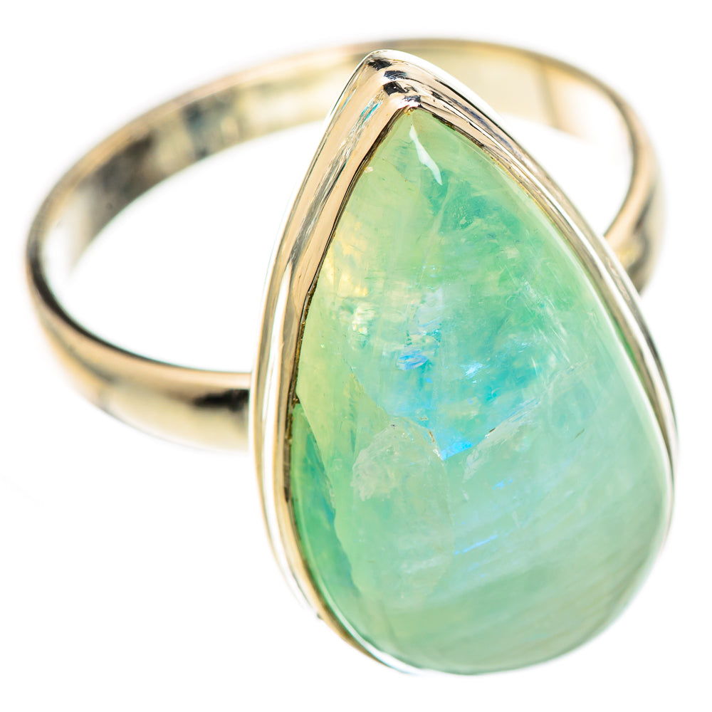 Green Moonstone Rings handcrafted by Ana Silver Co - RING124632 - Photo 2