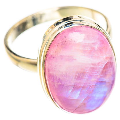 Pink Moonstone Rings handcrafted by Ana Silver Co - RING124634 - Photo 2