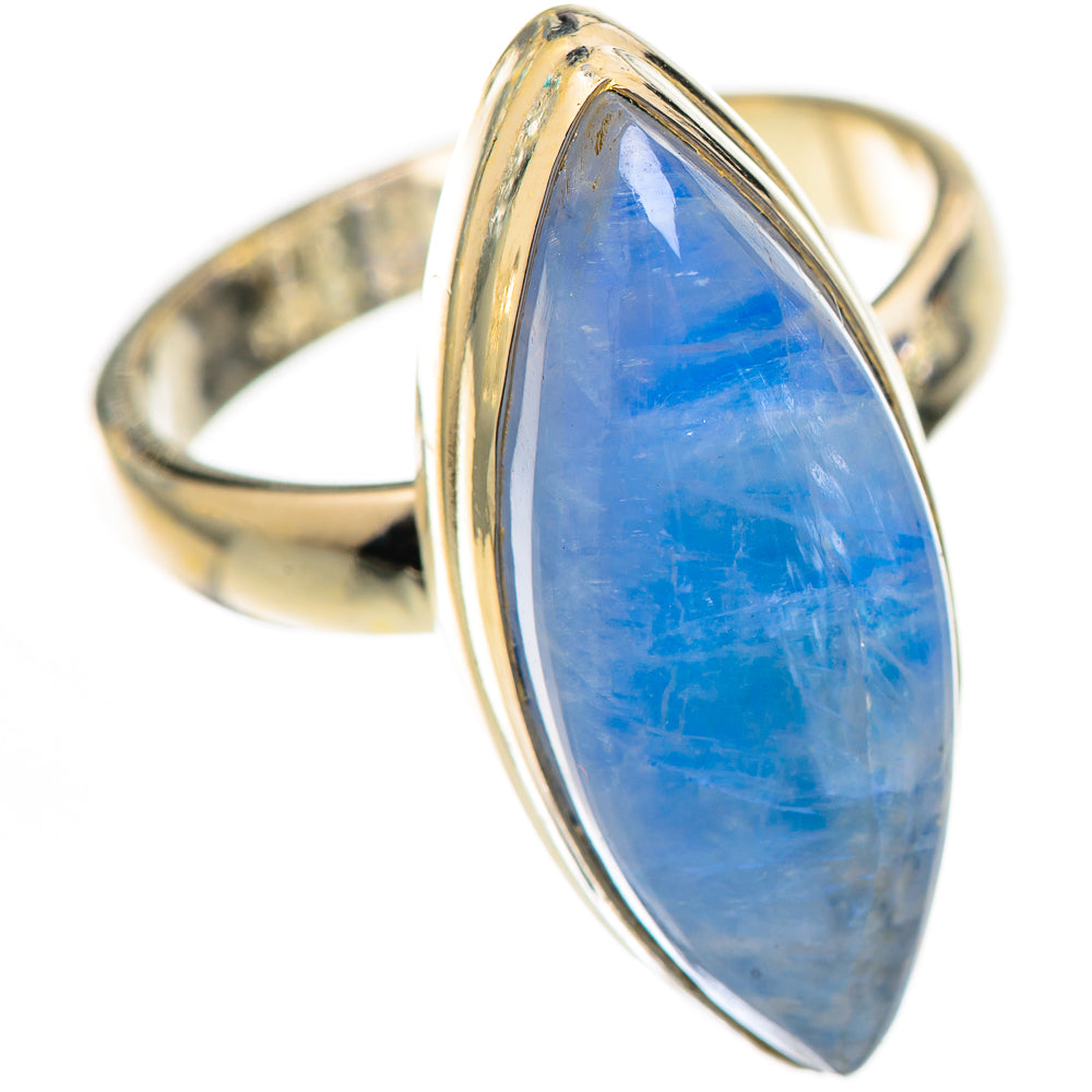 Rainbow Moonstone Rings handcrafted by Ana Silver Co - RING124649 - Photo 2