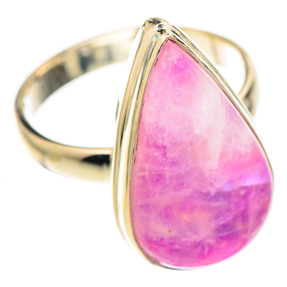 Pink Moonstone Rings handcrafted by Ana Silver Co - RING124655 - Photo 2