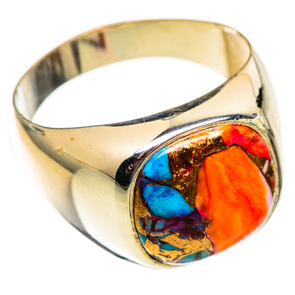 Kingman Pink Dahlia Turquoise Rings handcrafted by Ana Silver Co - RING124660 - Photo 2